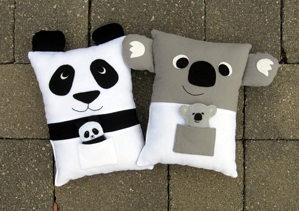 Подушка бортик мишка