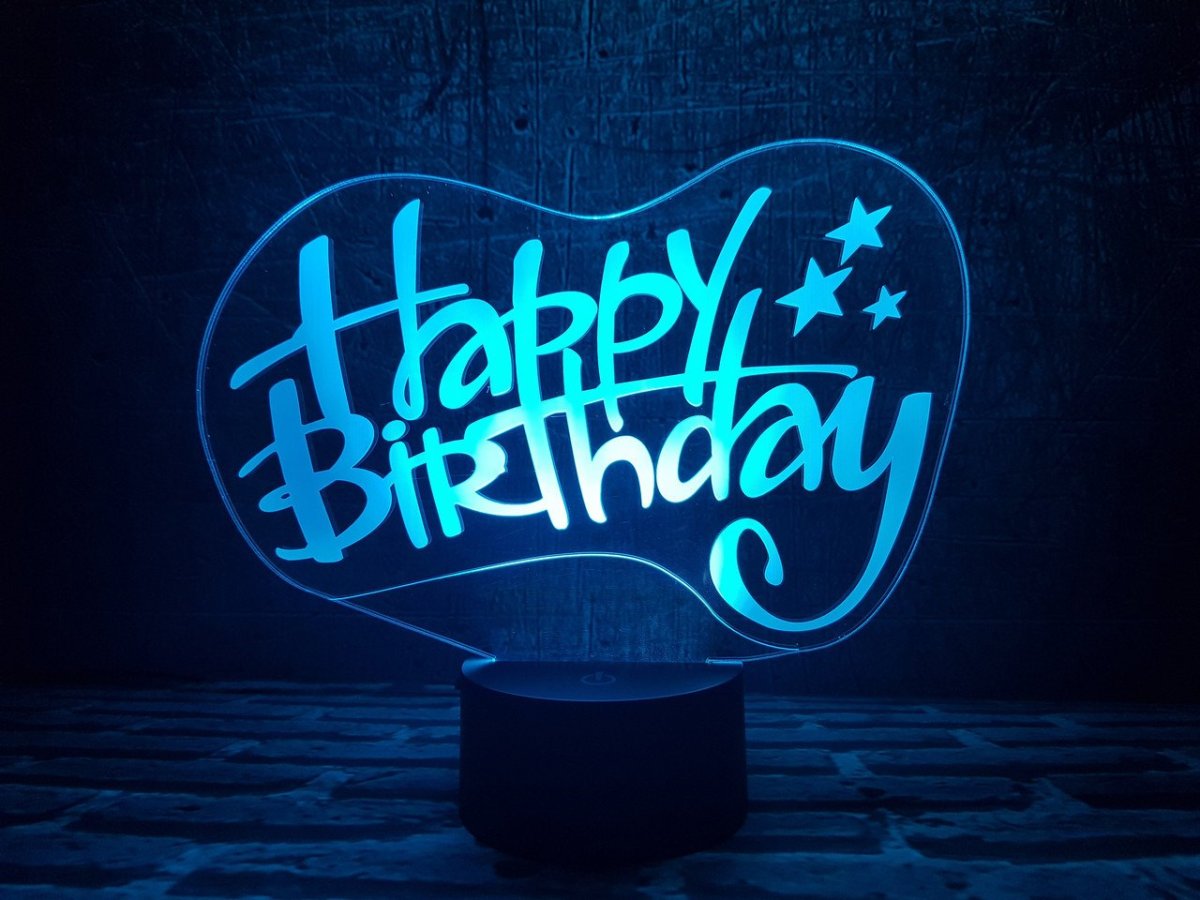 Светильник с днем рождения