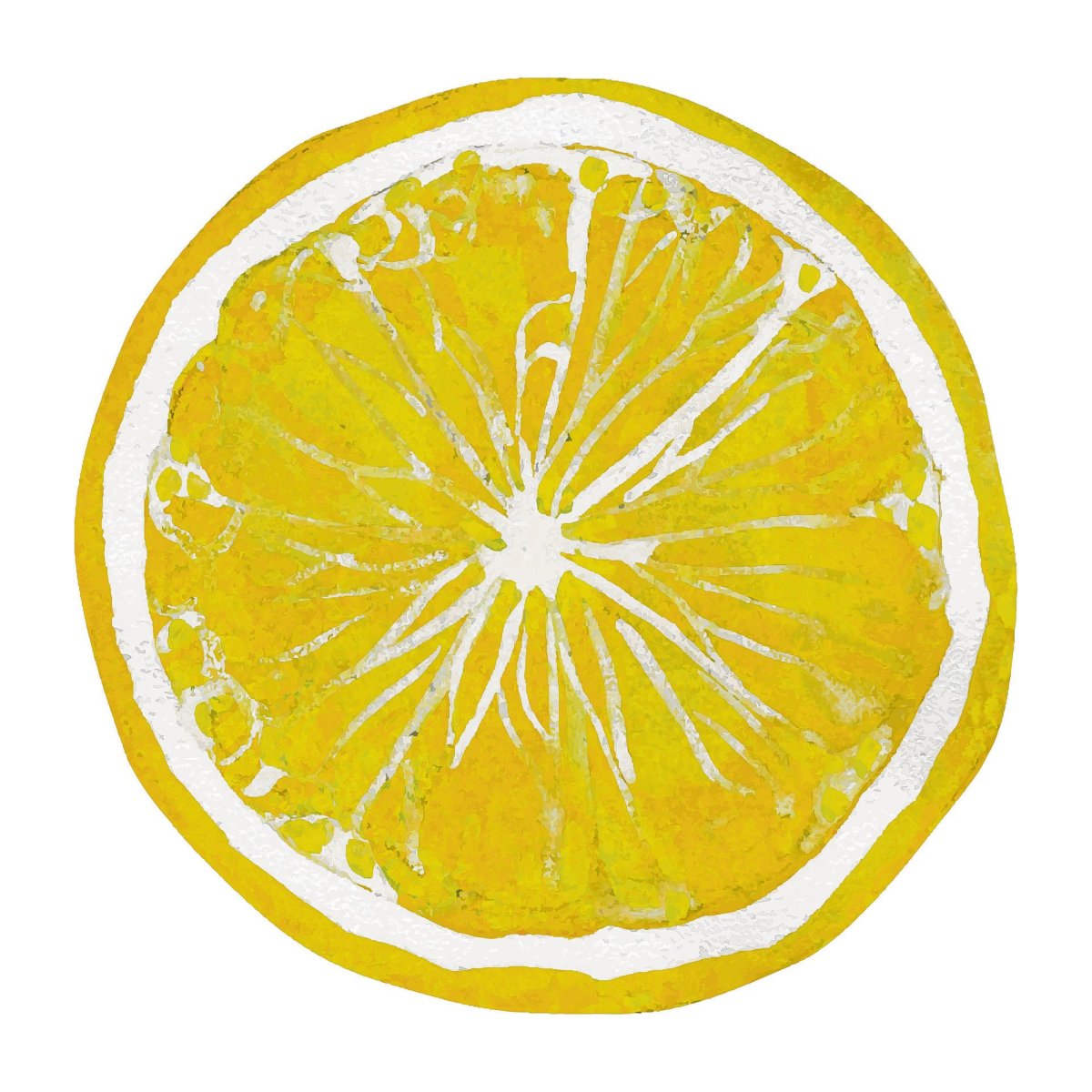 Лимон акварелью