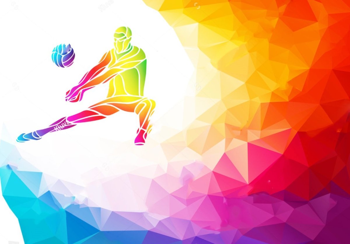 Спортивный фон волейбол