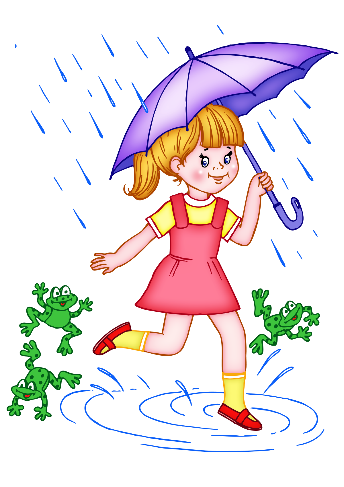 Девочка под зонтиком