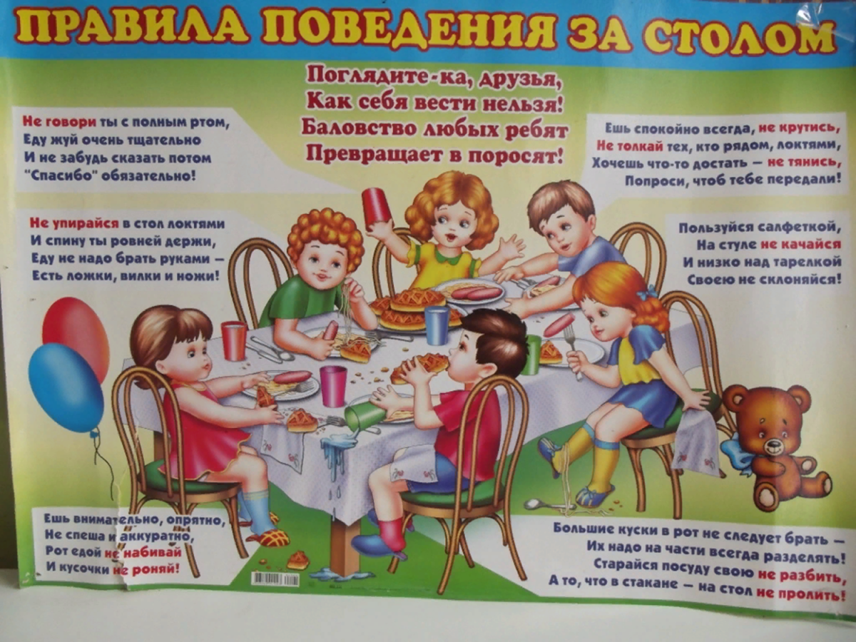 Поведение за столом