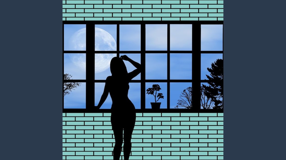 Снег за окном