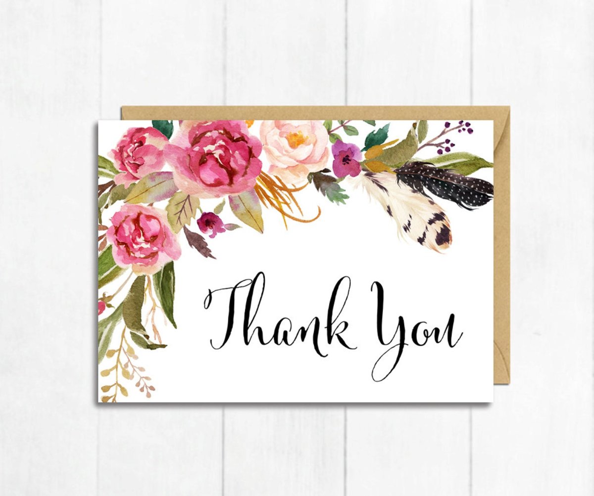 Карточка с благодарностью за покупку