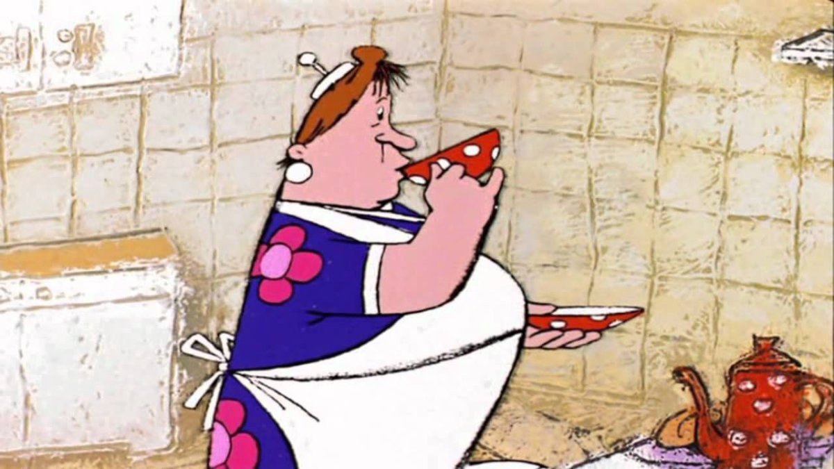 Малыш и Карлсон мультфильм 1968 Фрекен бок