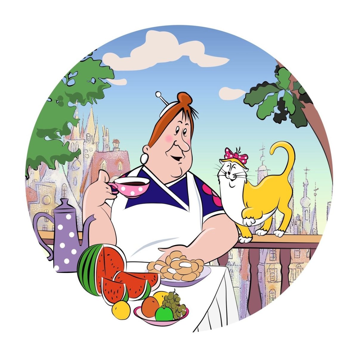 Карлсон мультфильм няня