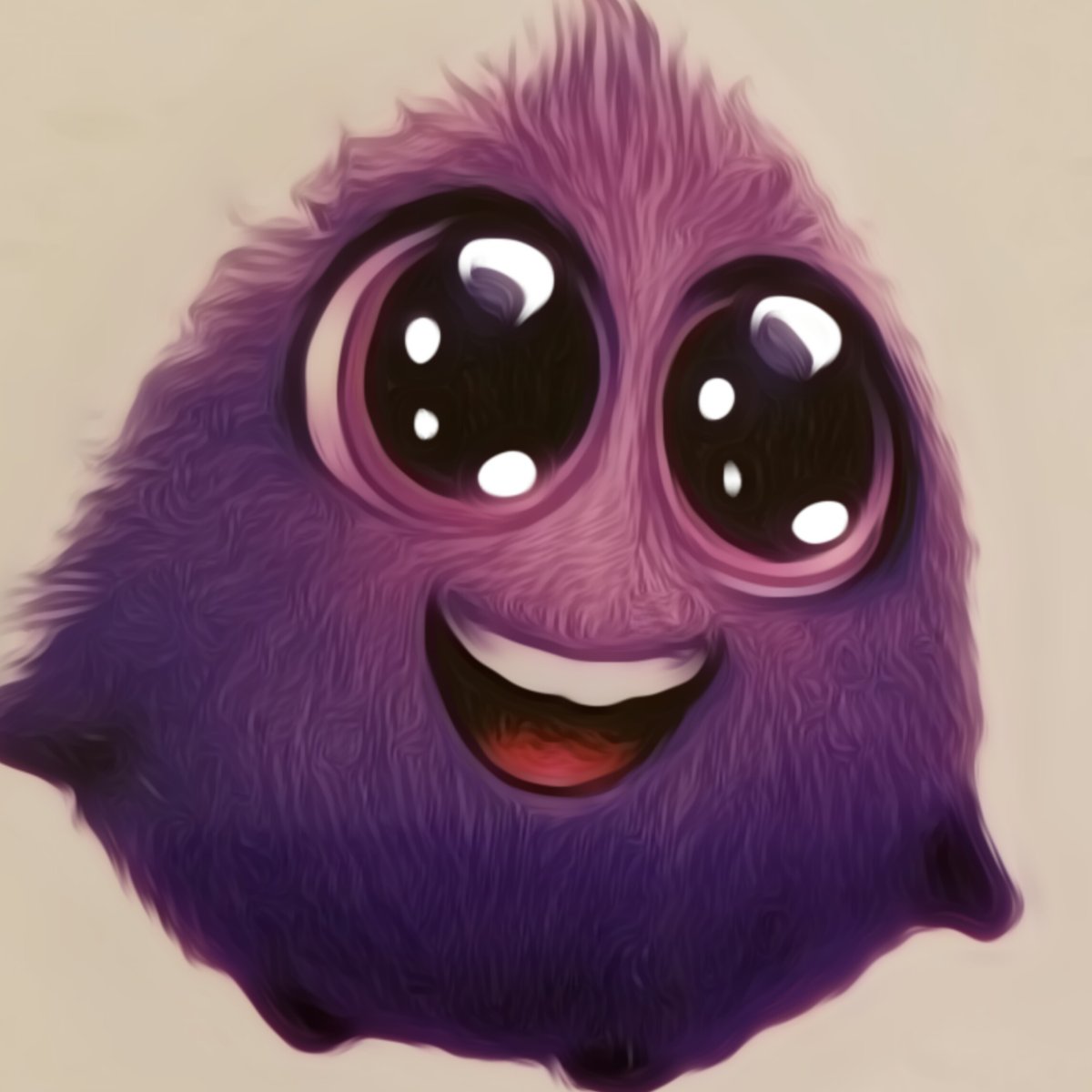 Фиолетовый Пушистик