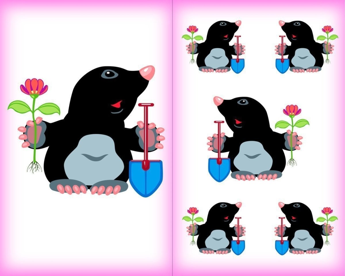 Крот из мультика