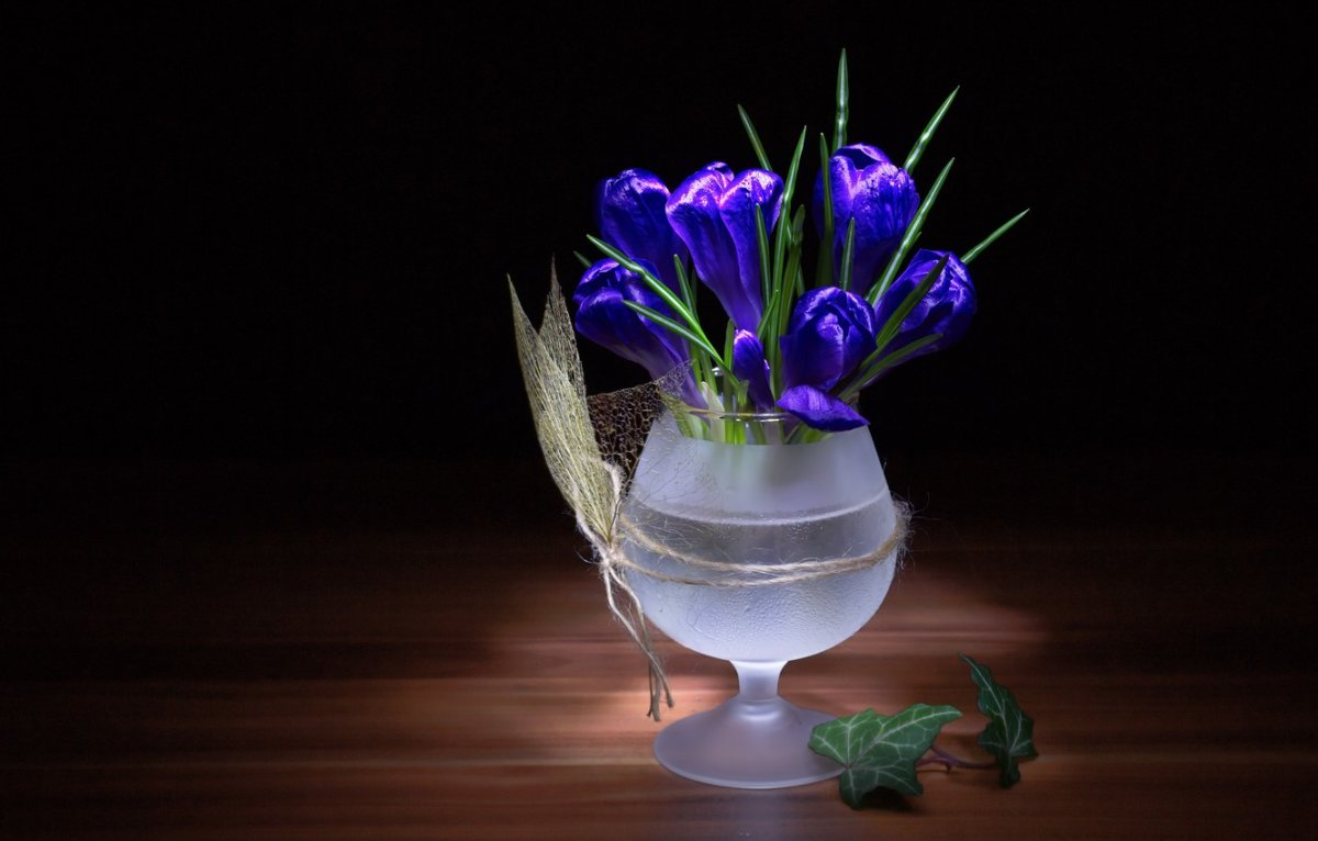 Цветы в стакане