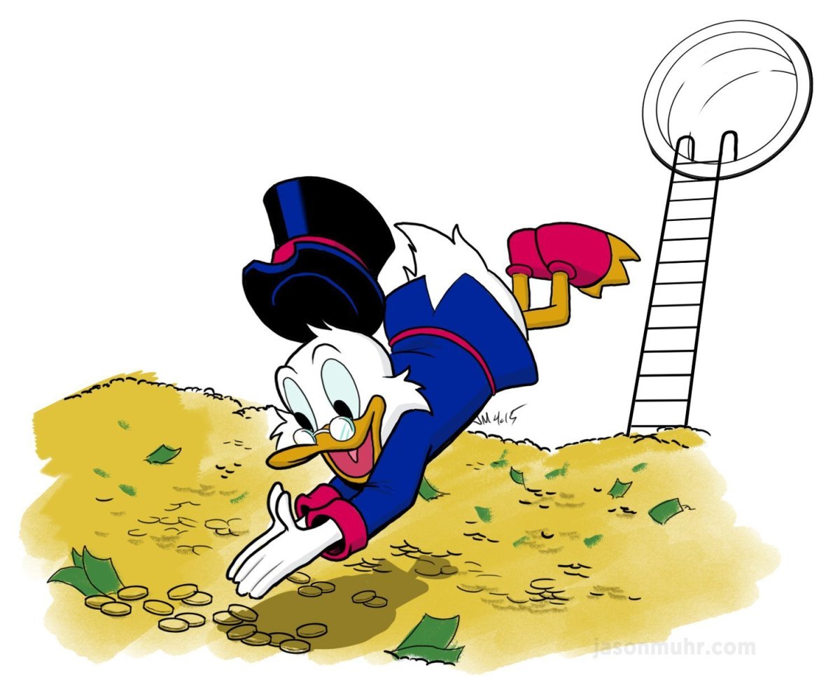 Скрудж макдак и деньги обои