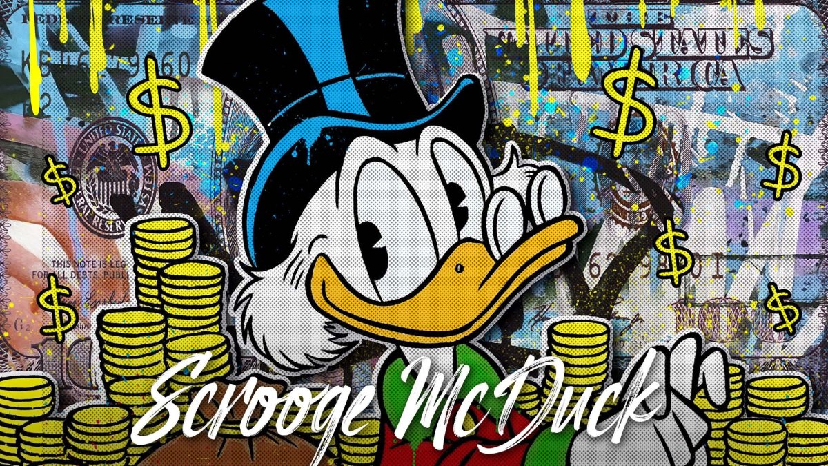 Стрит арт Скрудж макдак