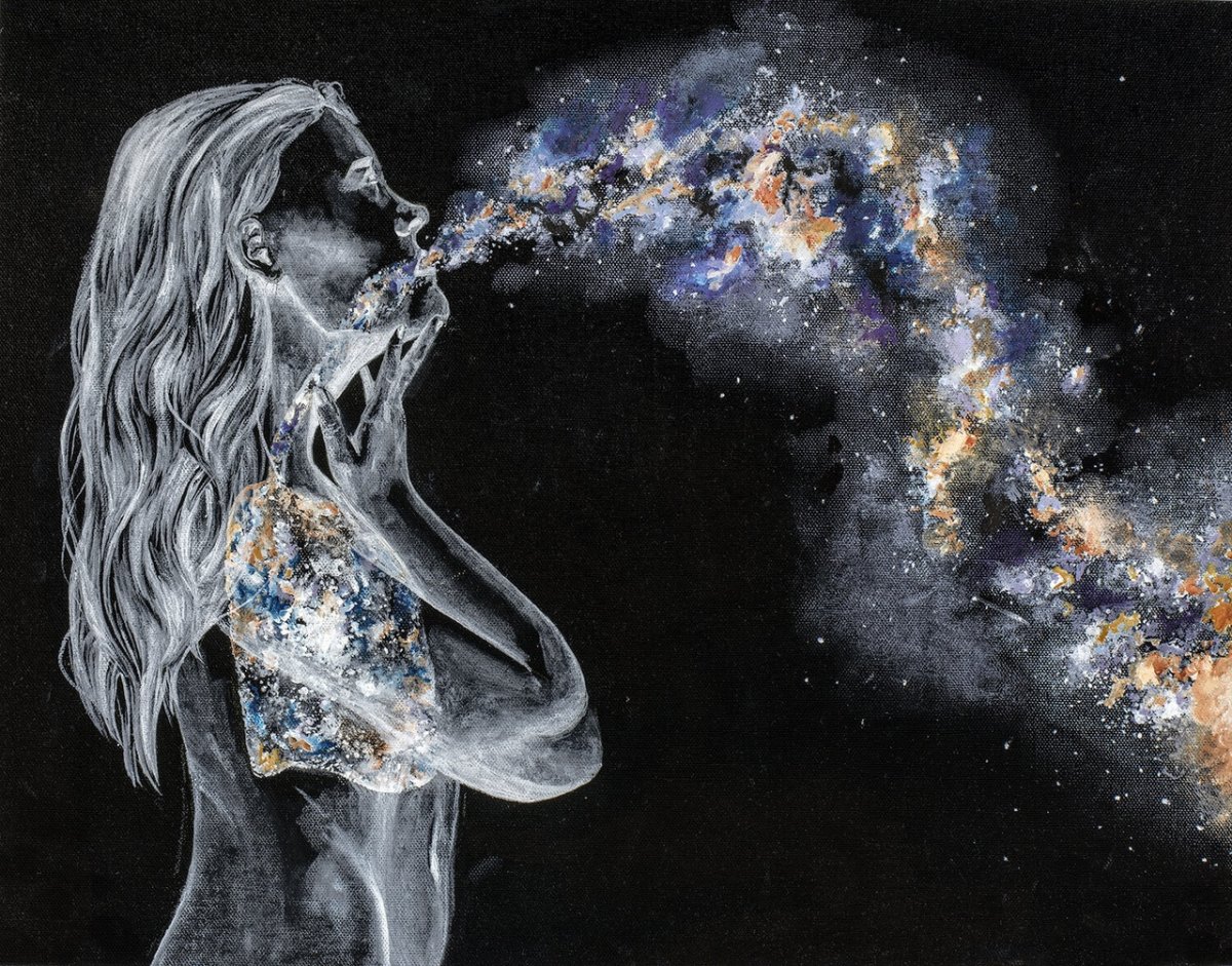 Человек растворяется