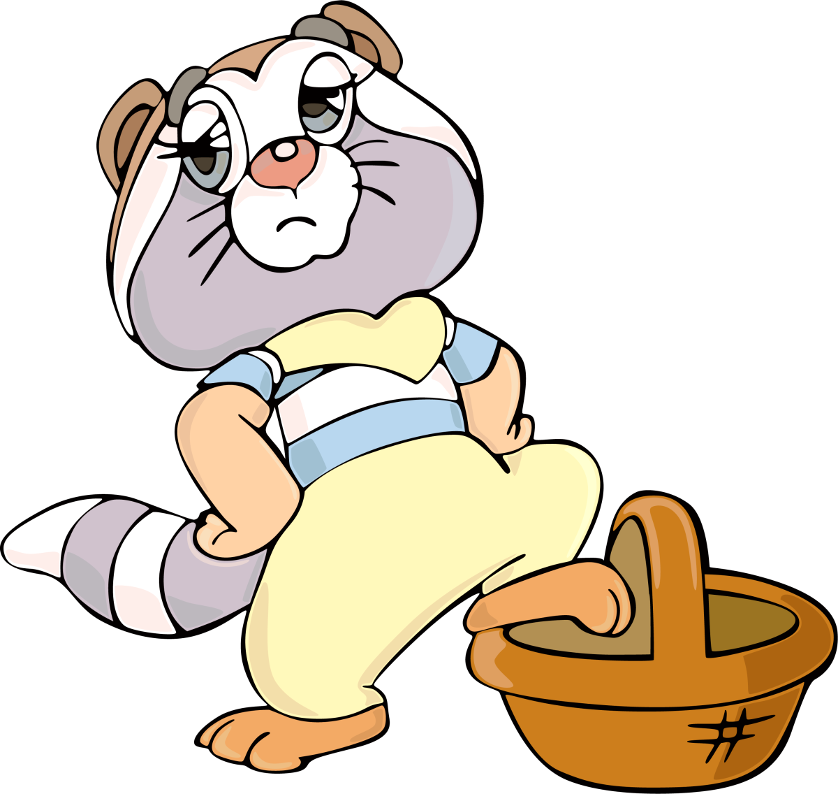 Милый Енотик мультяшный