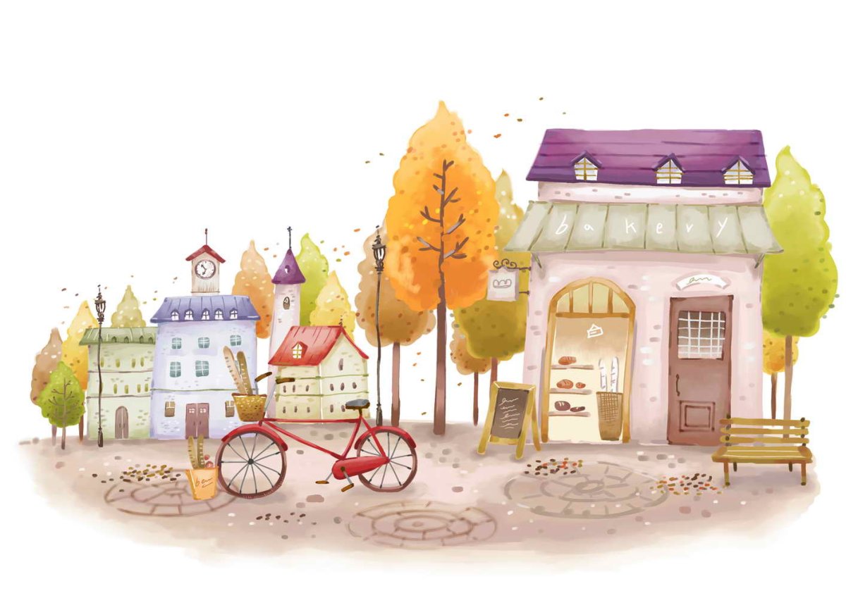 Мультяшный город