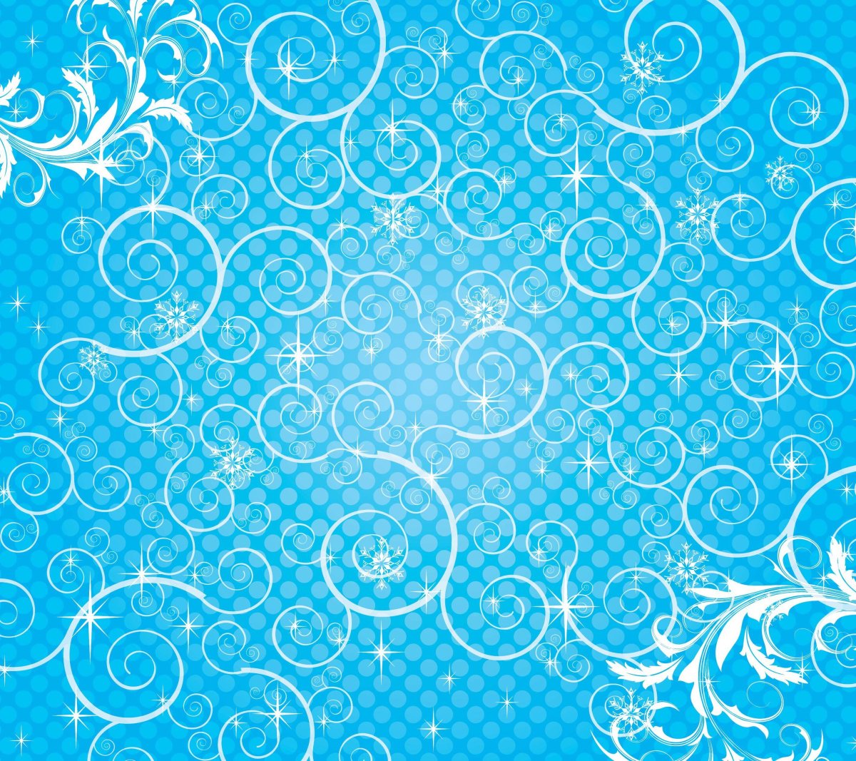 Голубой фон с орнаментом