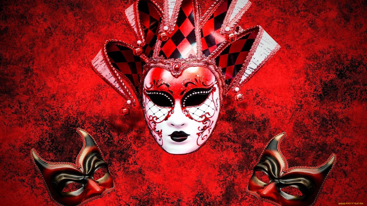 Венецианская маска арлекниакупить