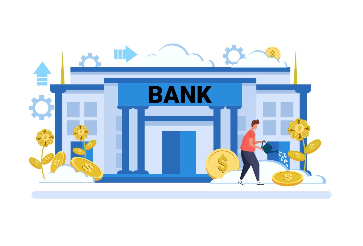 Черный значок банка