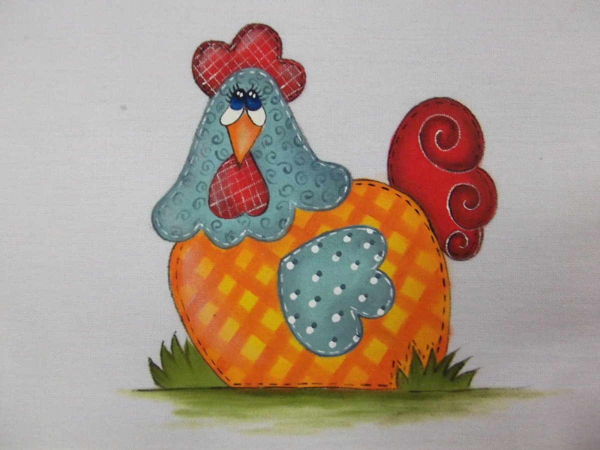 Курица стилизованная