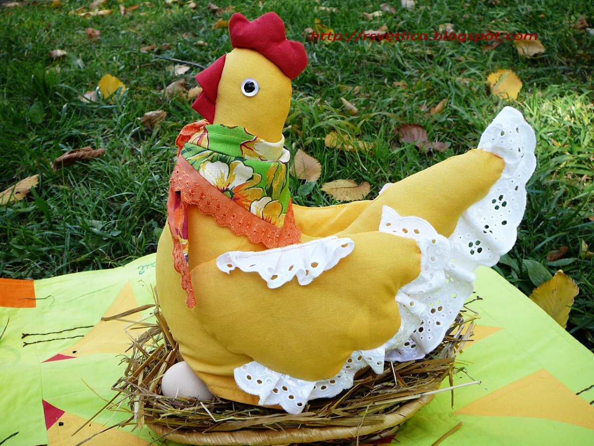 Вязаные пасхальные композиции