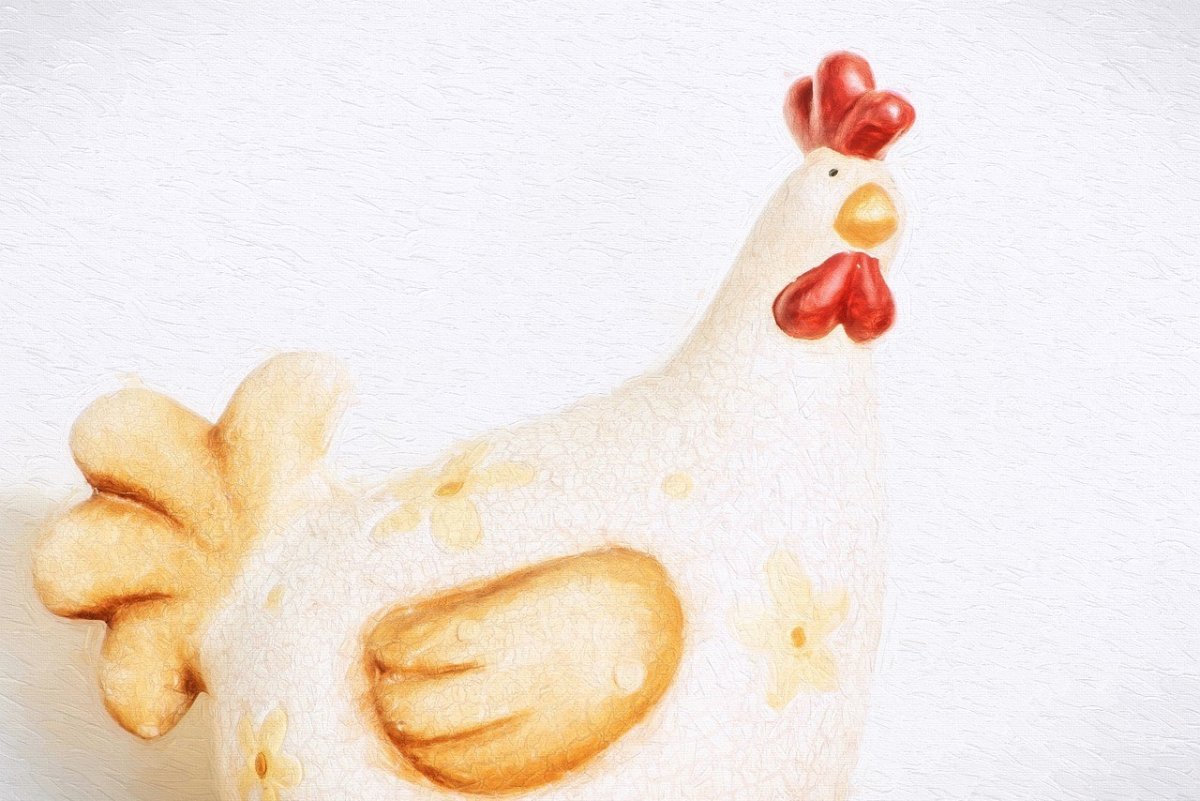 Пасхальная курица рисунок