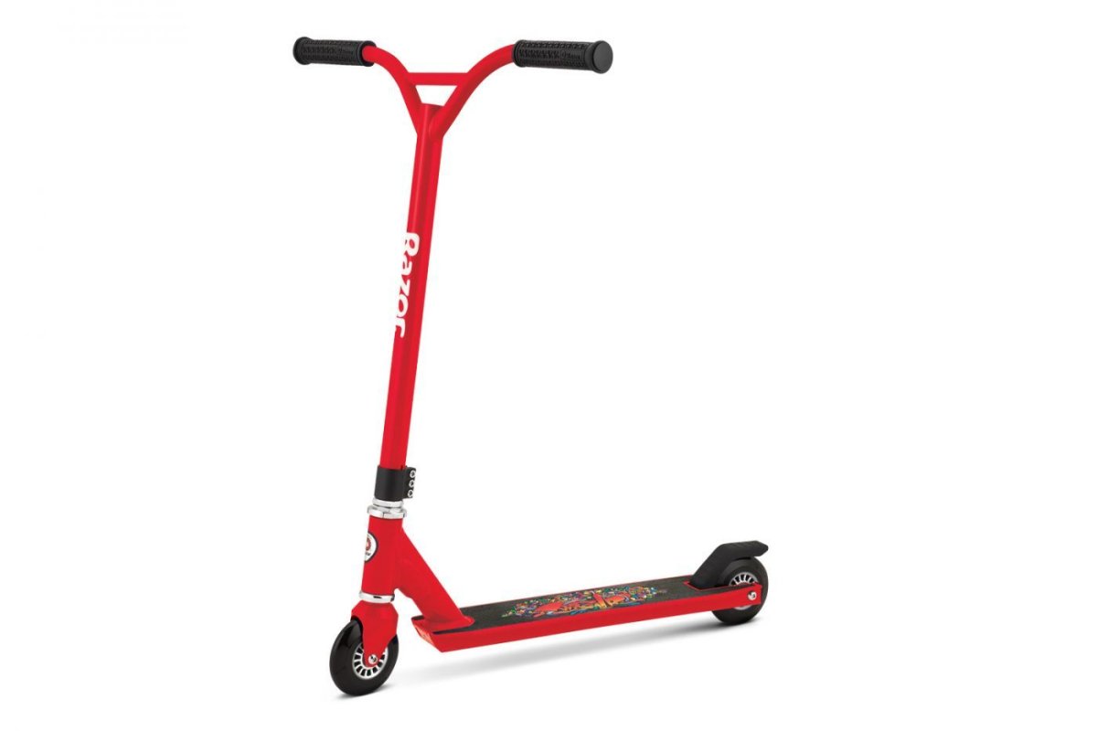 Самокат Razor Beast v5 - черно-красный (трюковый)