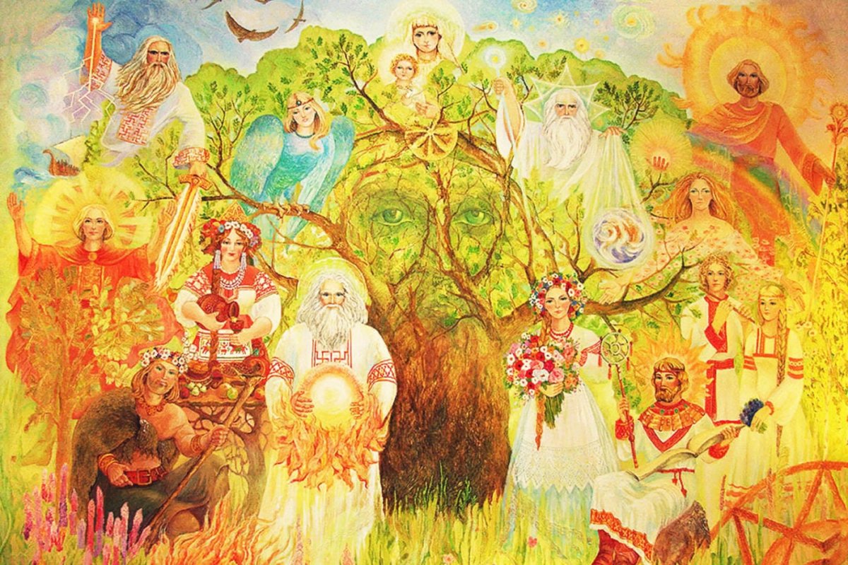 Дерево с корнями и кроной