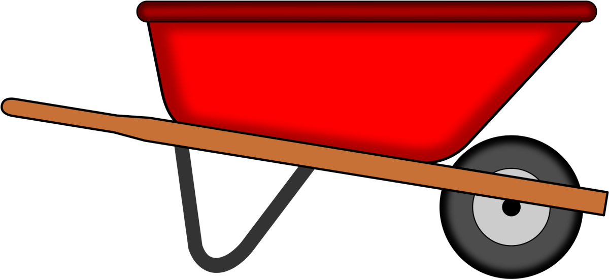 Тачка строительная вектор