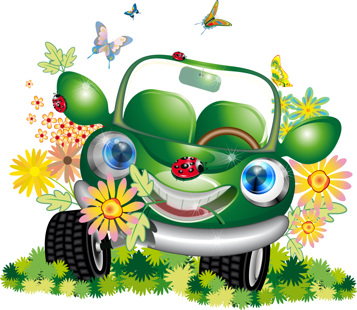 Машина мультяшная