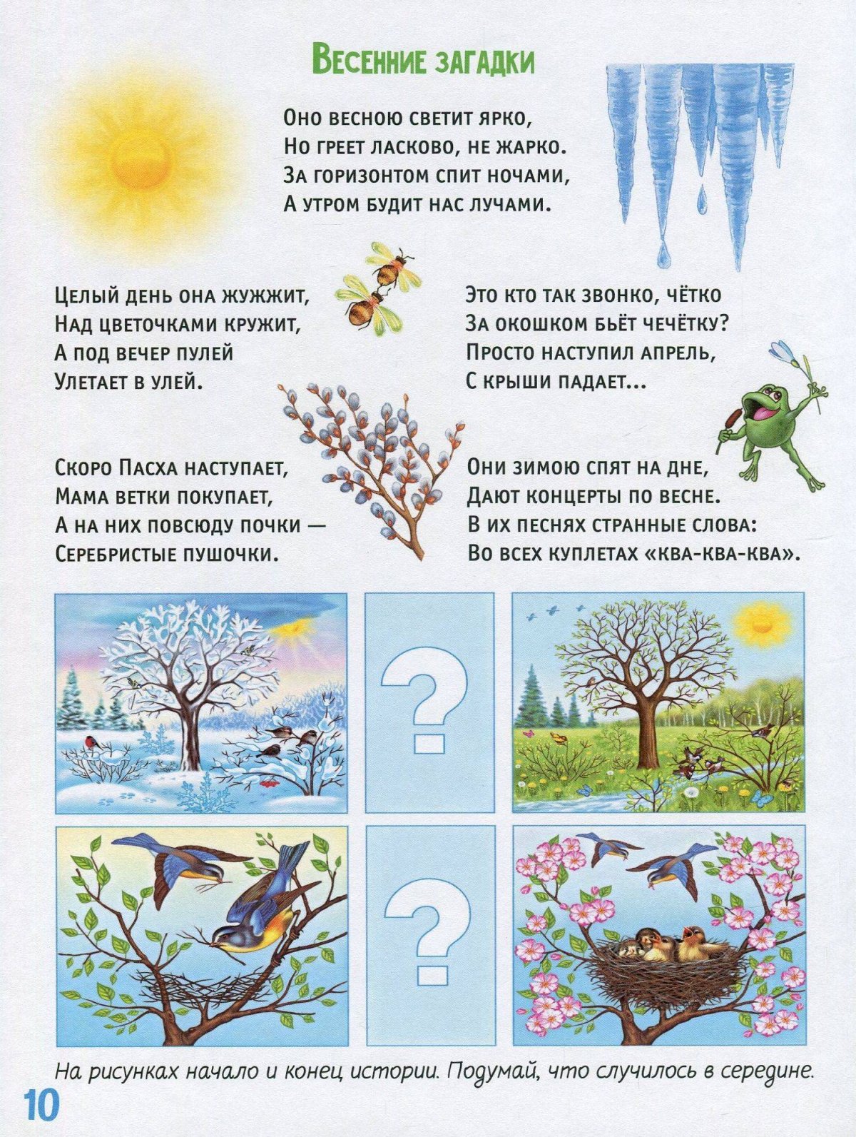 Весна для детей в детском саду