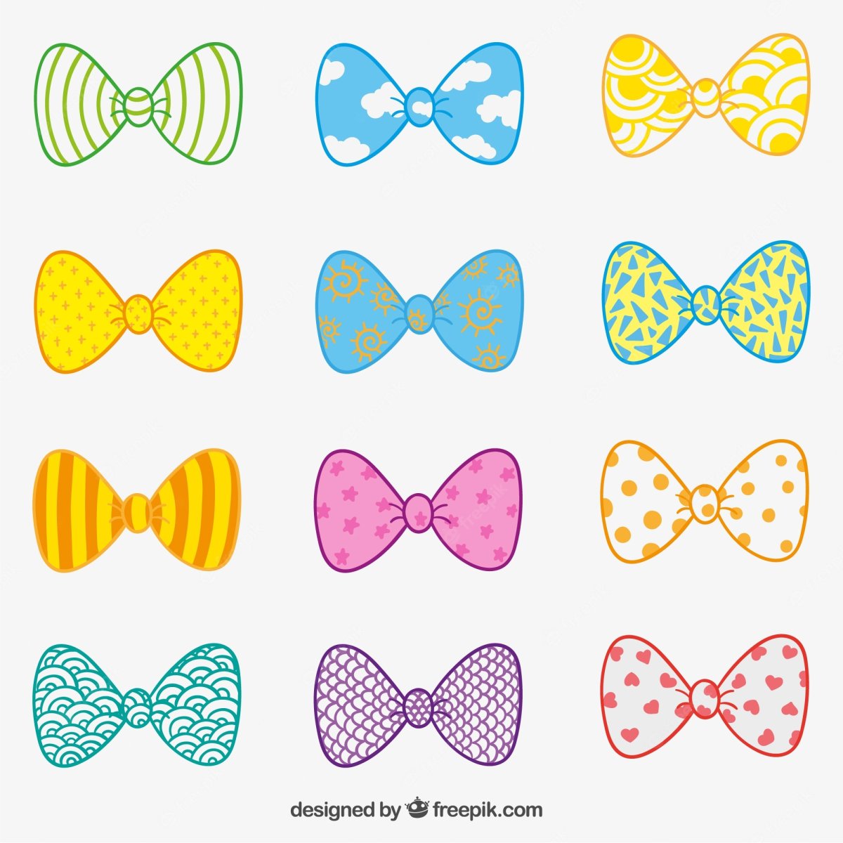 Цветные банты