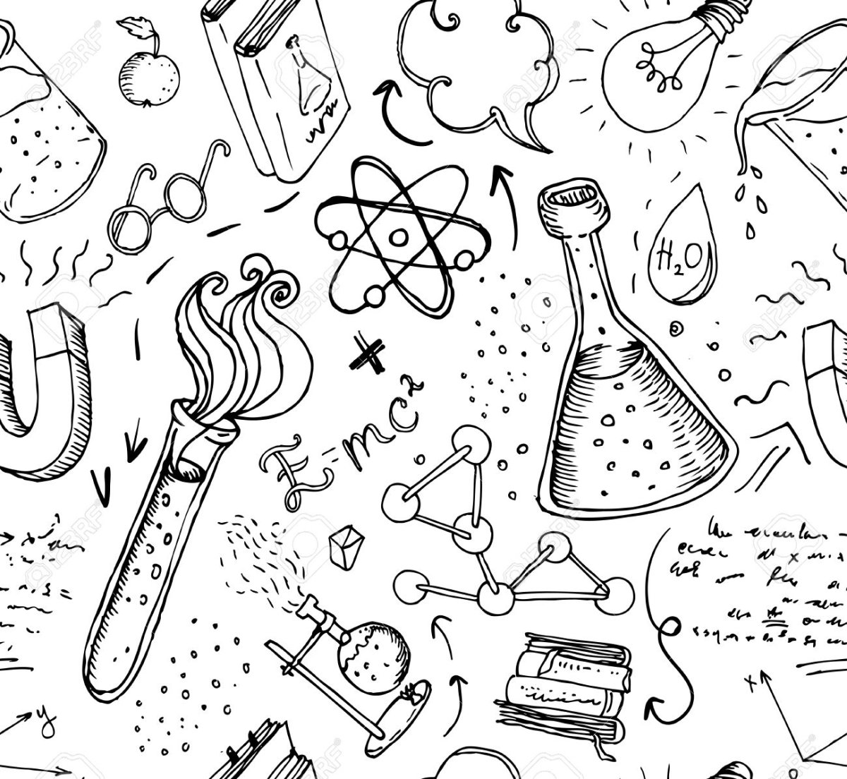 Украшения для тетрадки по химии