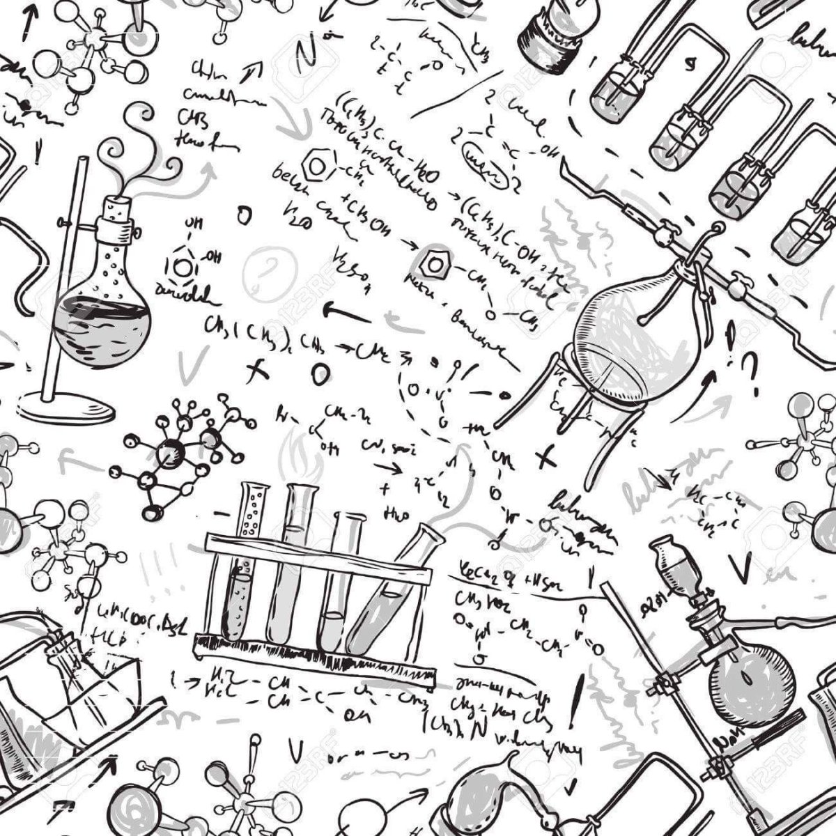 Обложка для тетради по химии