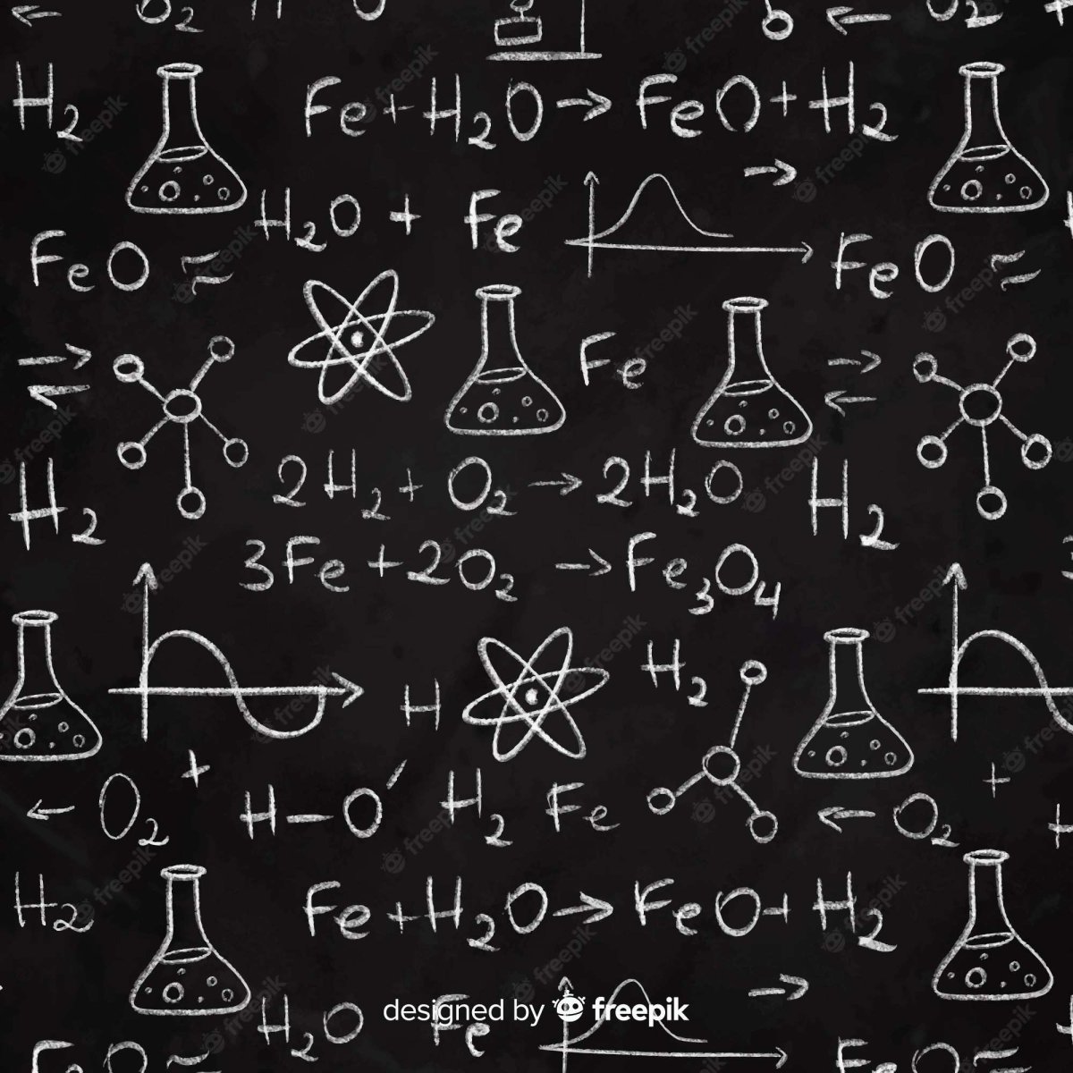 Химические формулы на доске