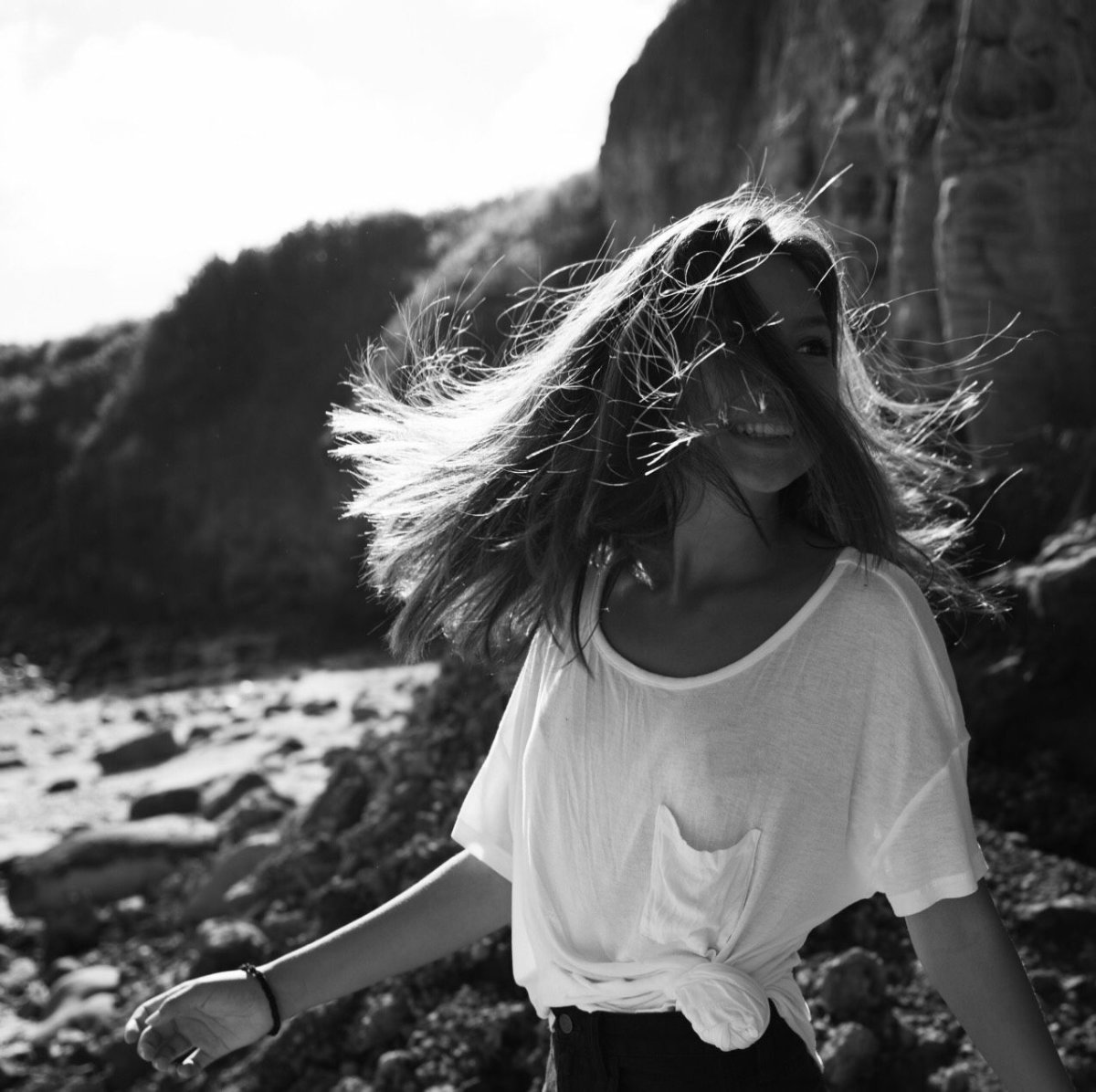 Барбара Палвин чёрно белое