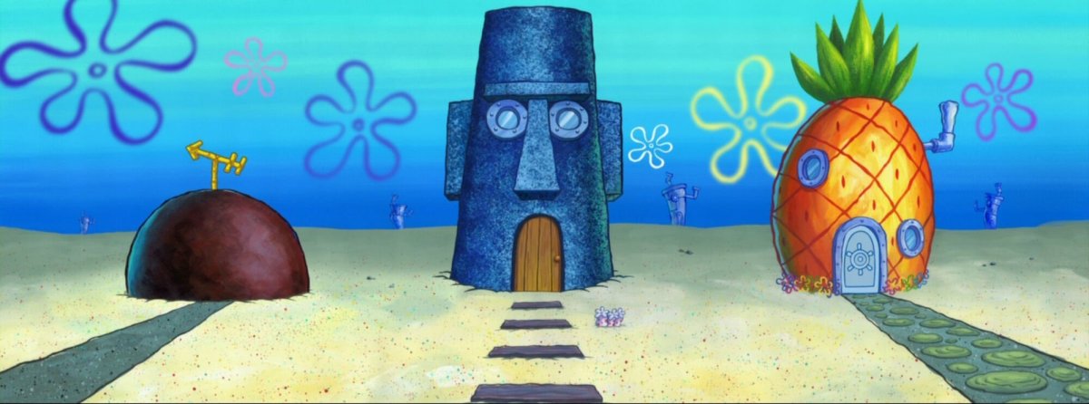 Дом губки Боба сверху 1 этаж