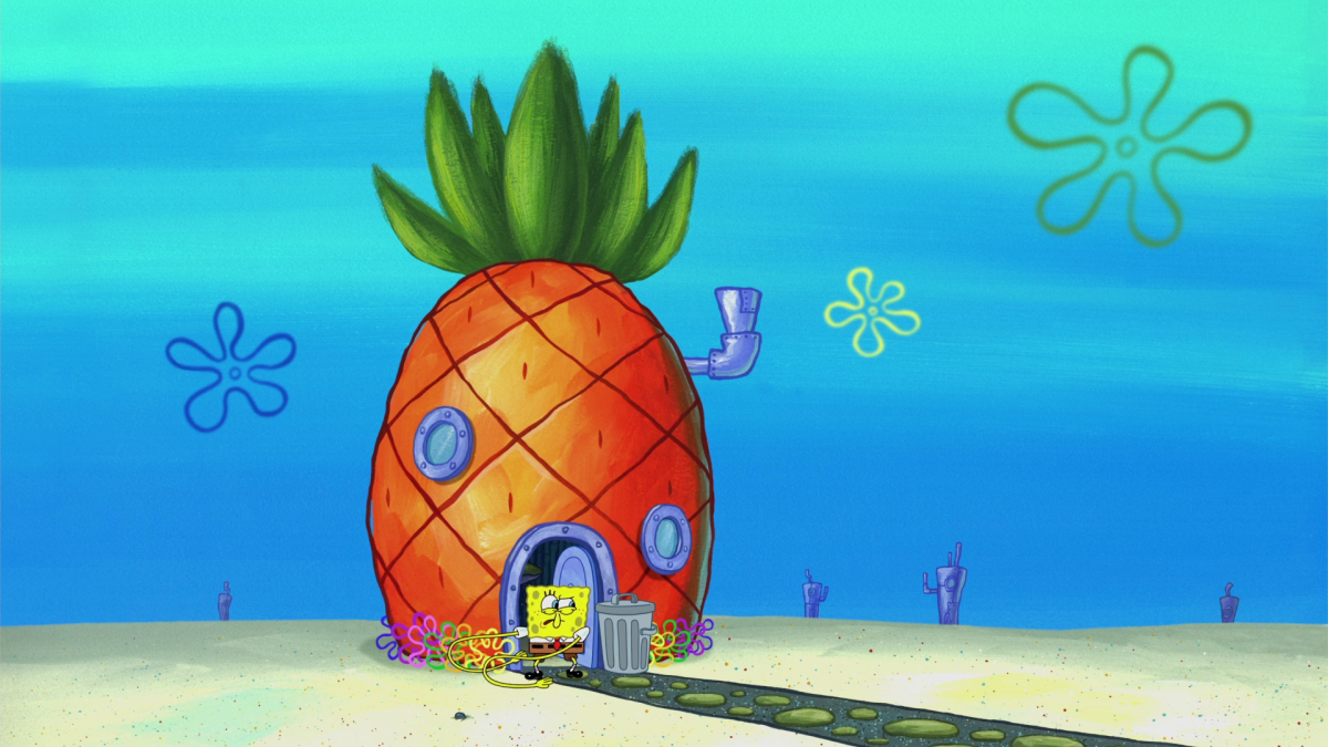 Дом губки Боба Сквидварда и Патрика