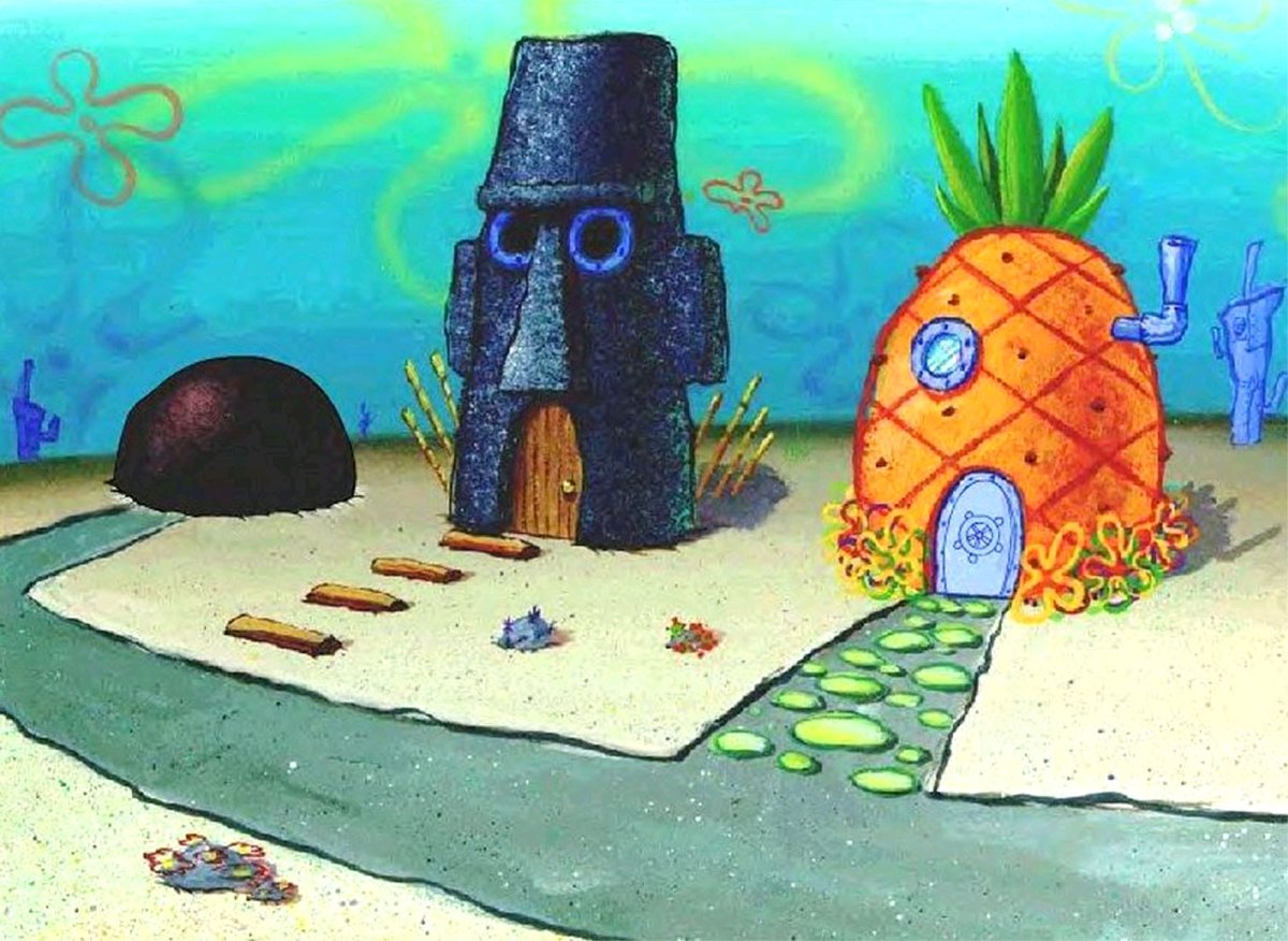 Спанч Боб дом Сквидварда