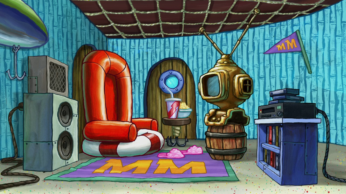 Дом губки Боба внутри