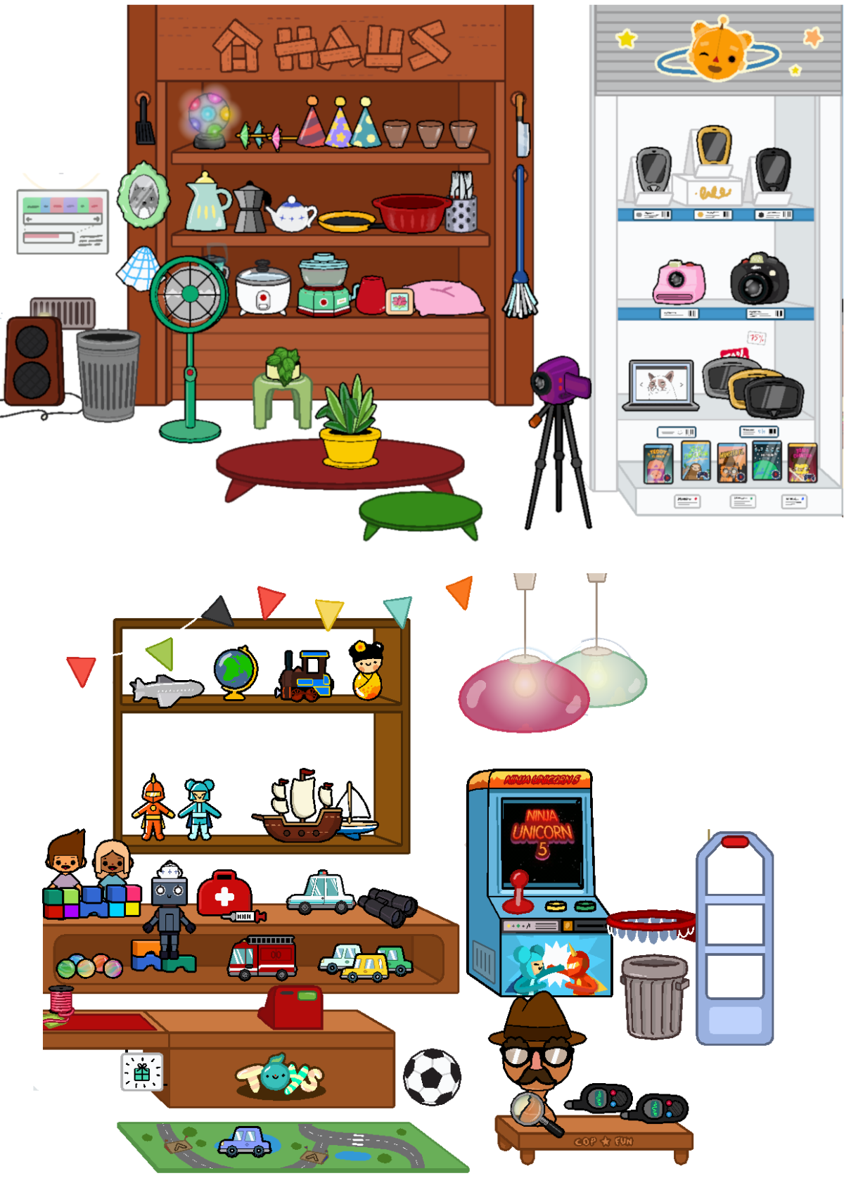 Магазины в toca World