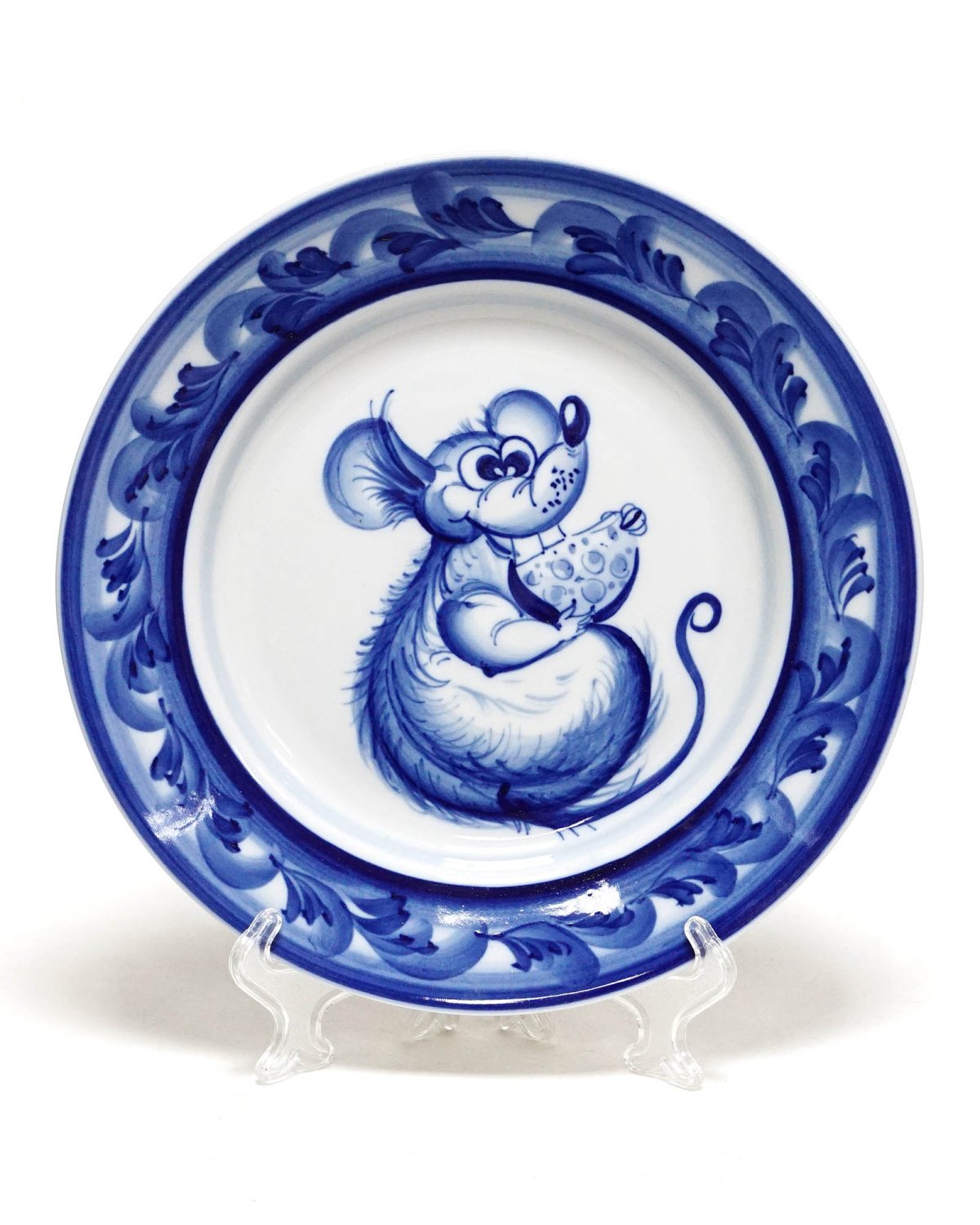 Раскраска Гжельская роспись посуды