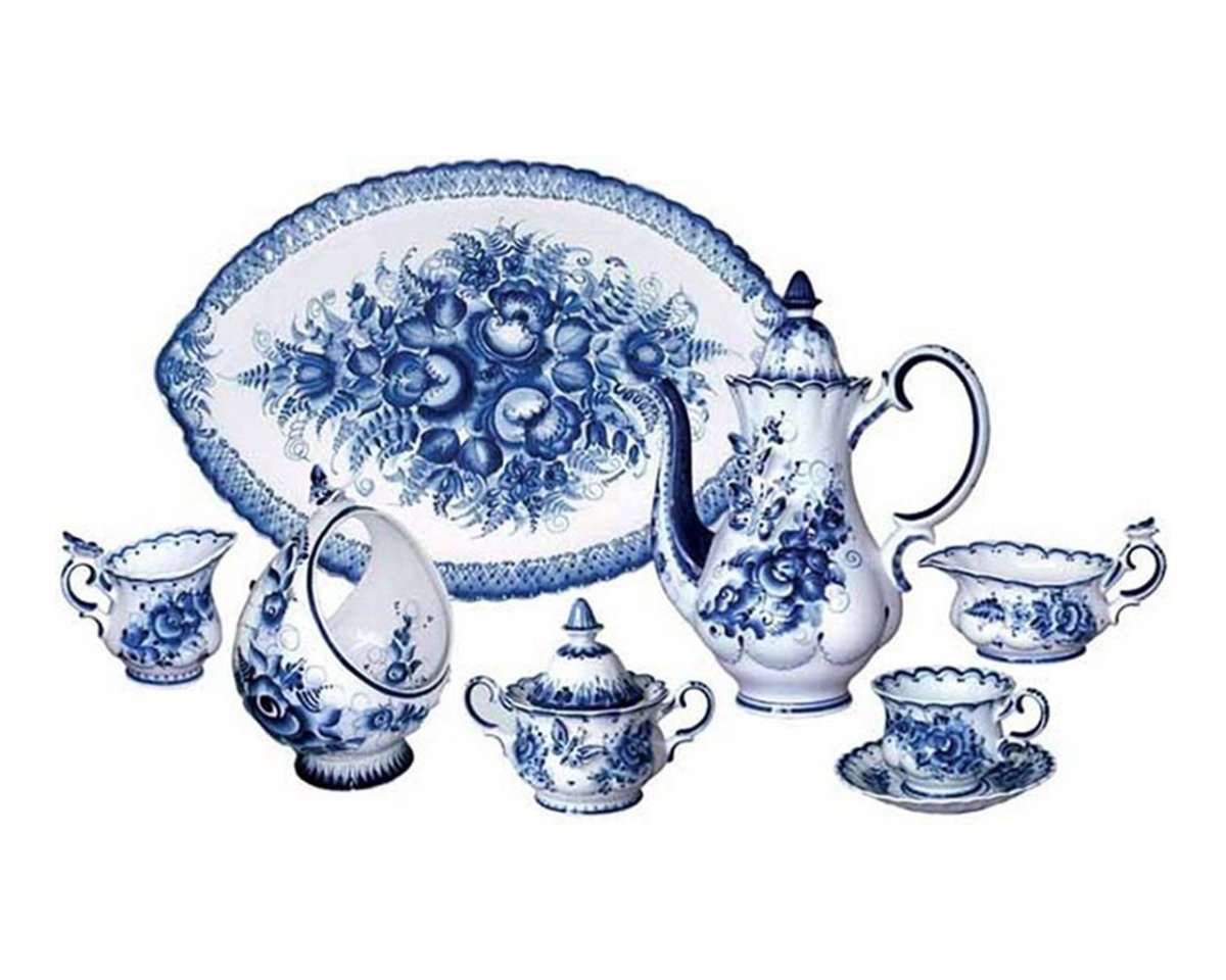 Чайник "Фортуна" малый. Гжель