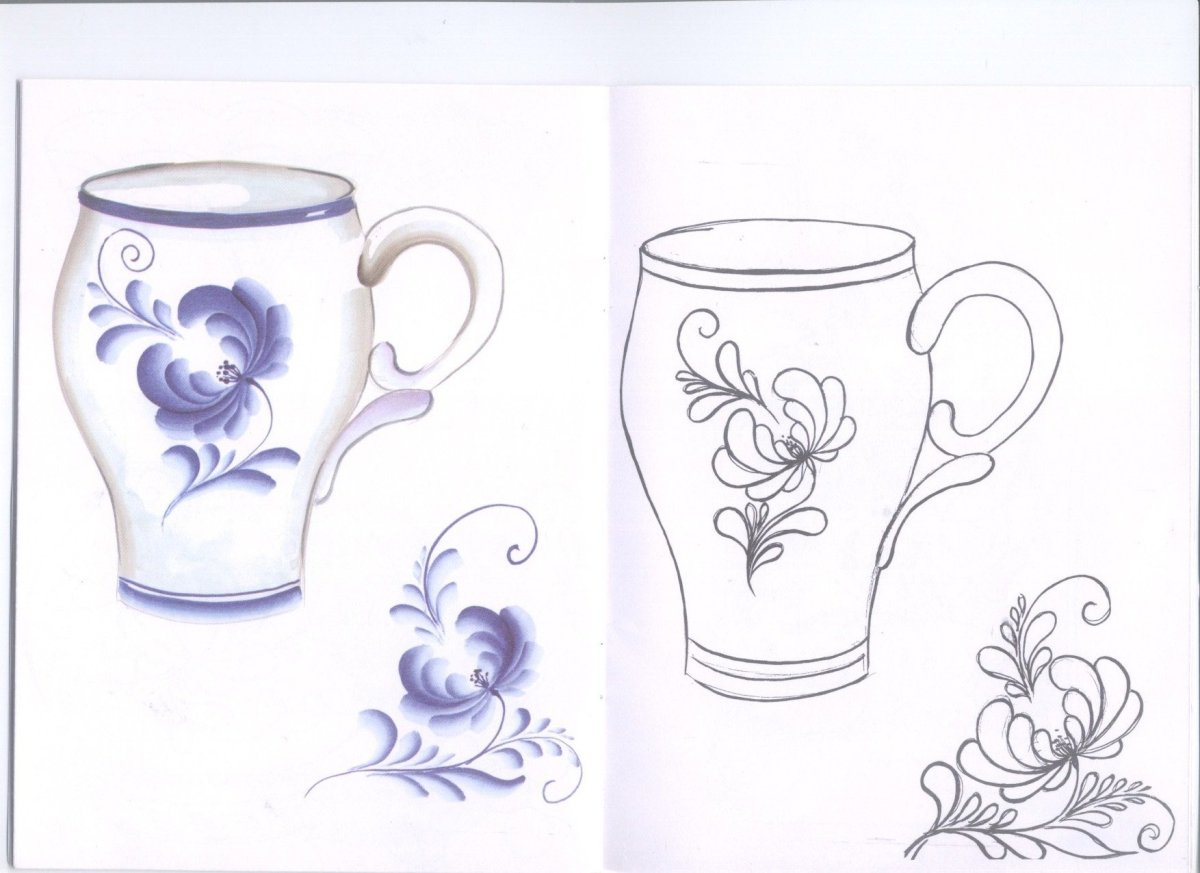 Гжельская роспись своими руками