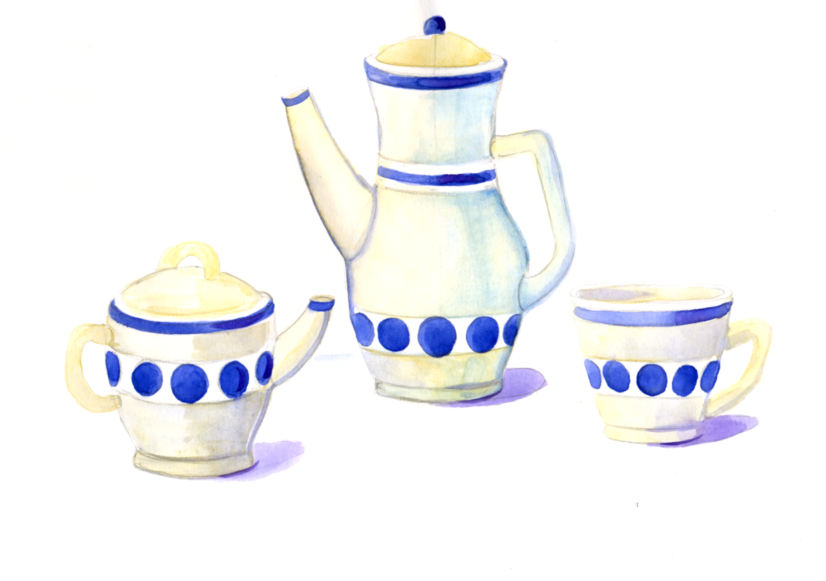 Гжельское блюдо