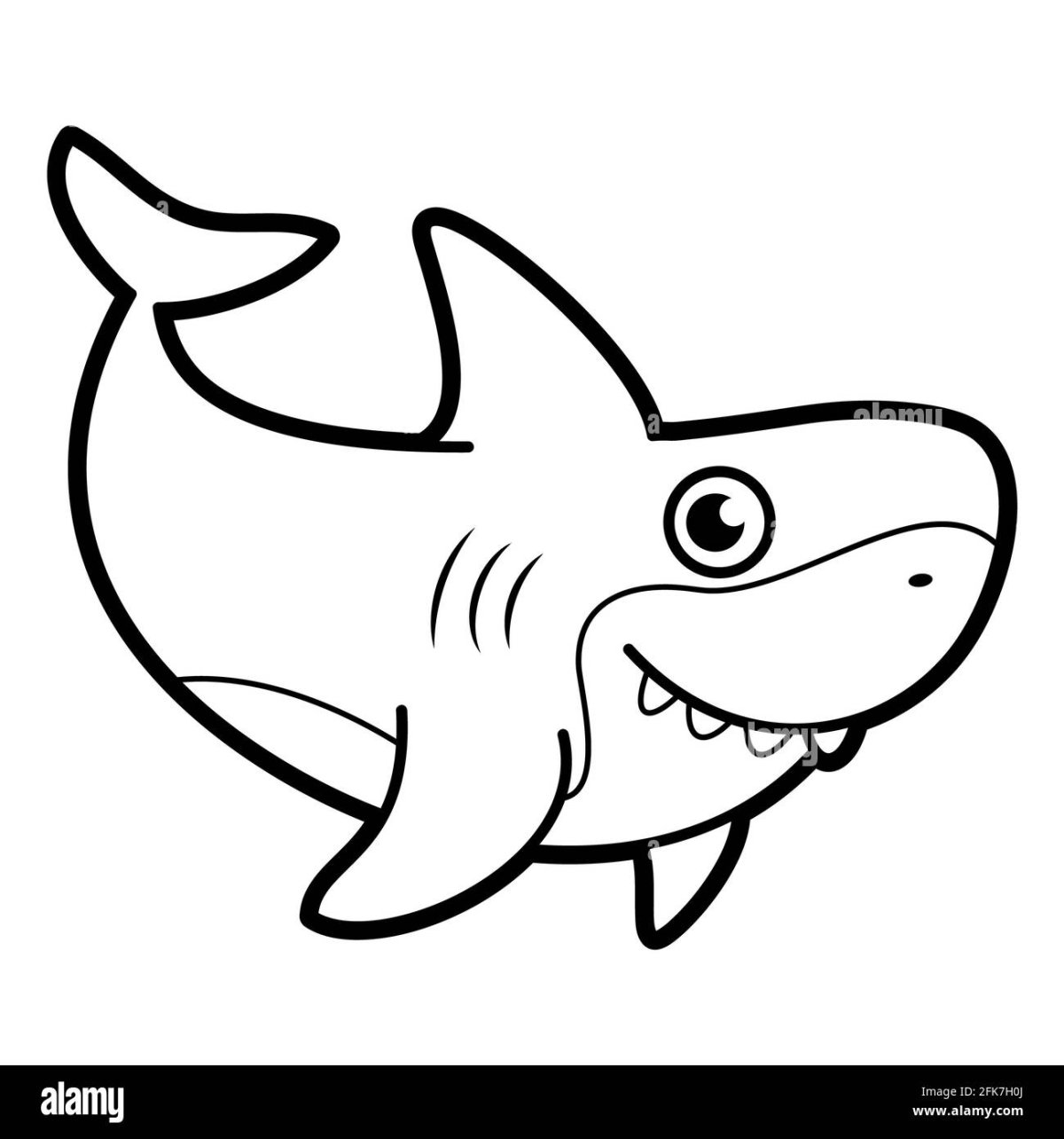 Акула векторное изображение
