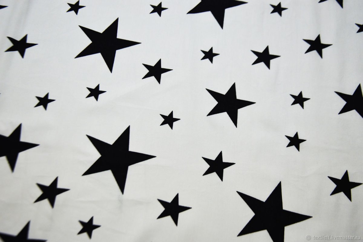 Ткань звезды на черном