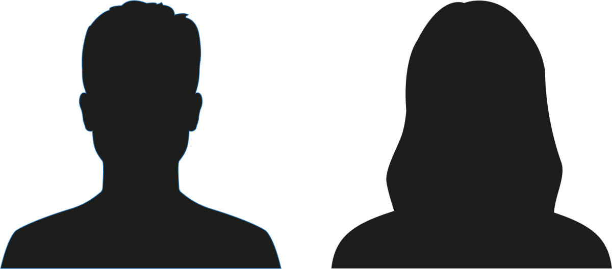 Силуэт головы анфас