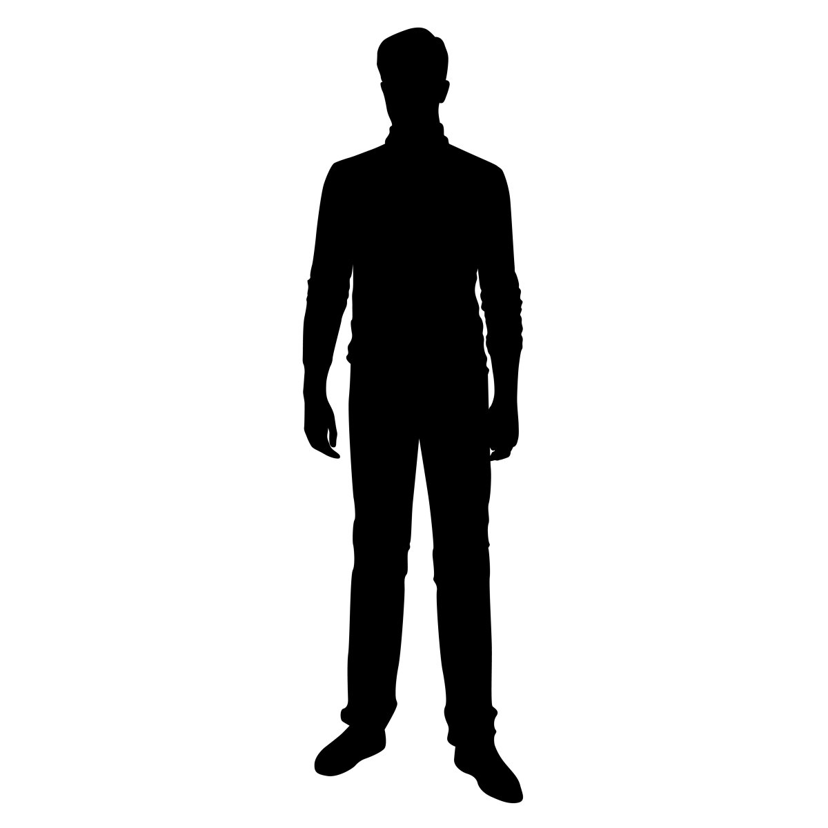 Человек стоящий прямо