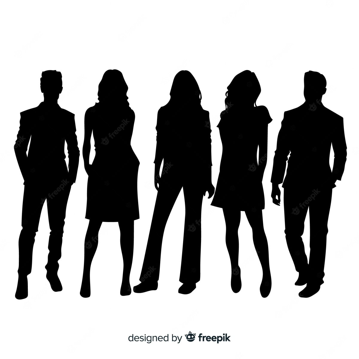 Силуэт худого человека