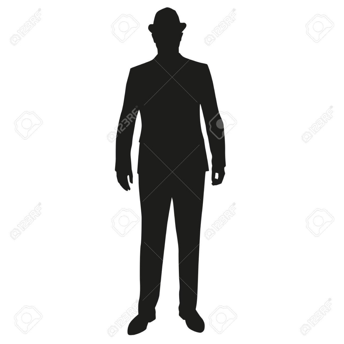 Контур головы человека