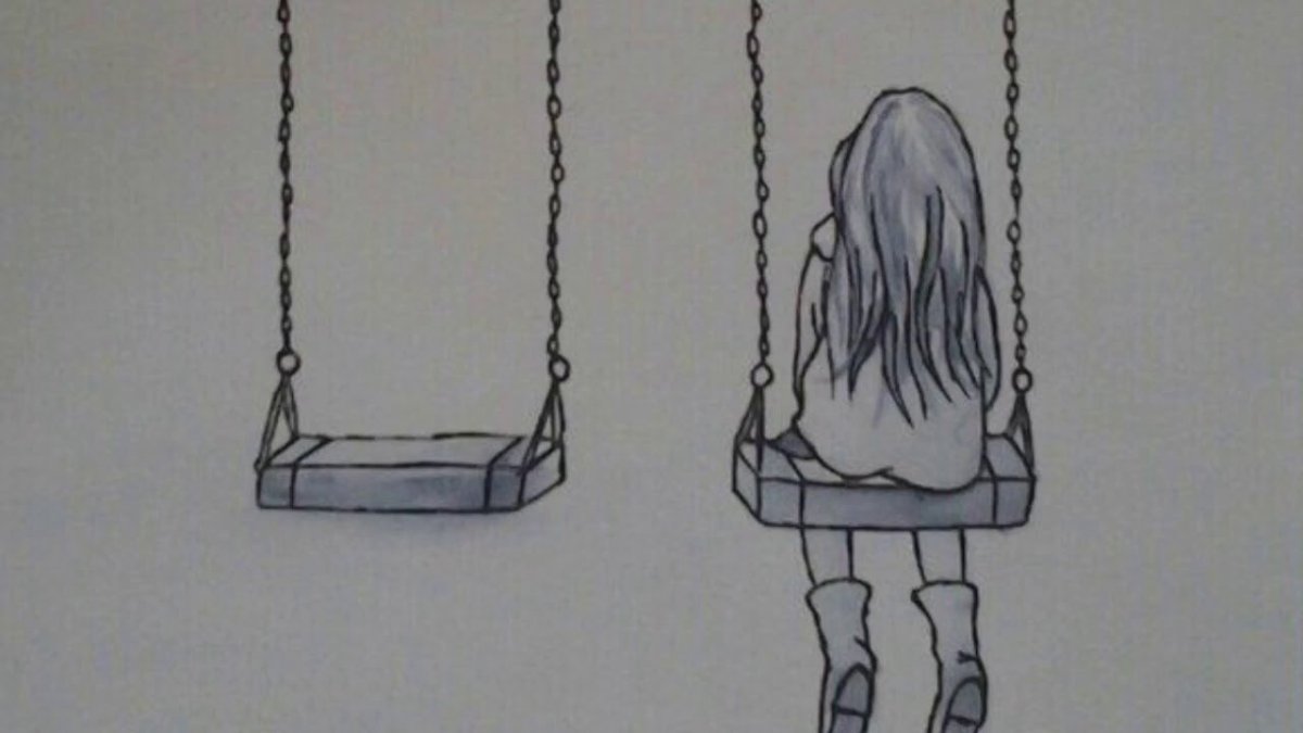 Рисунки для срисовки грустные